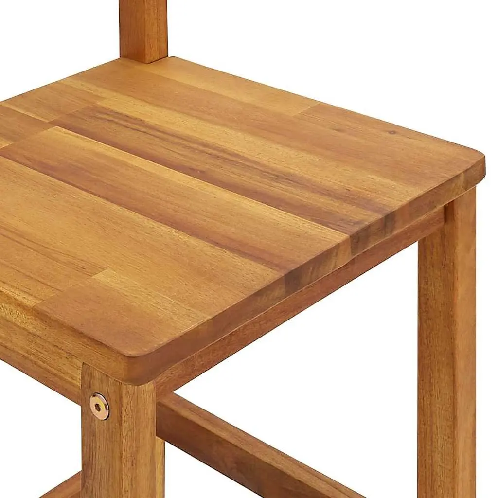 Garden Bar Set 5 Piece Outdoor Patio Bistro Table Stools Wood Furniture