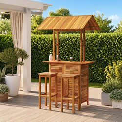 Reliable 3-Piece Garden Bar Set for Outdoor Enjoyment