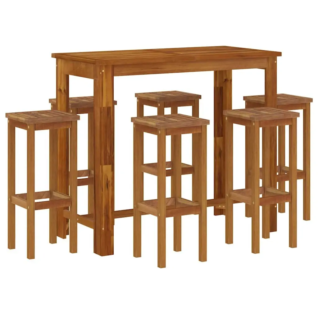 7-Piece Garden Bar Set for Outdoor Enjoyment