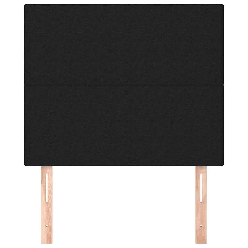 Black Fabric Headboard with Stability