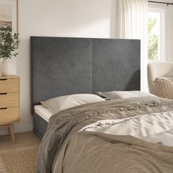 Grey Velvet Headboard for Ultimate Comfort and Support