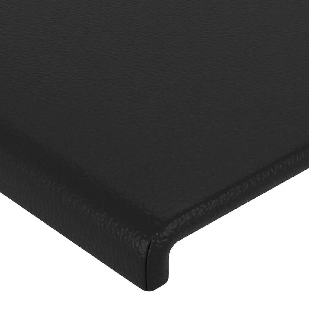 Headboard Faux Leather Black 80x5x118128 cm Bedroom Furniture Bed Support