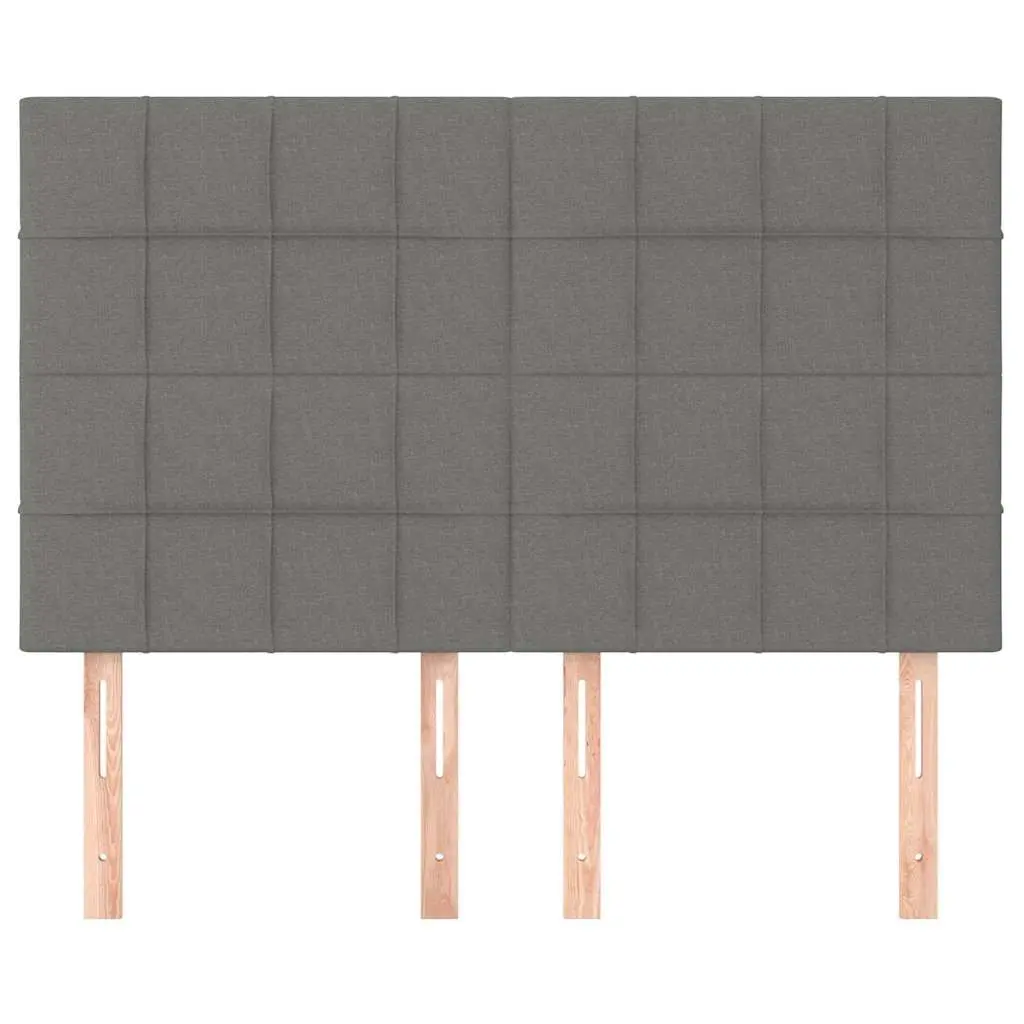 Headboard Dark Grey Fabric Bedroom Bed Head Adjustable Height