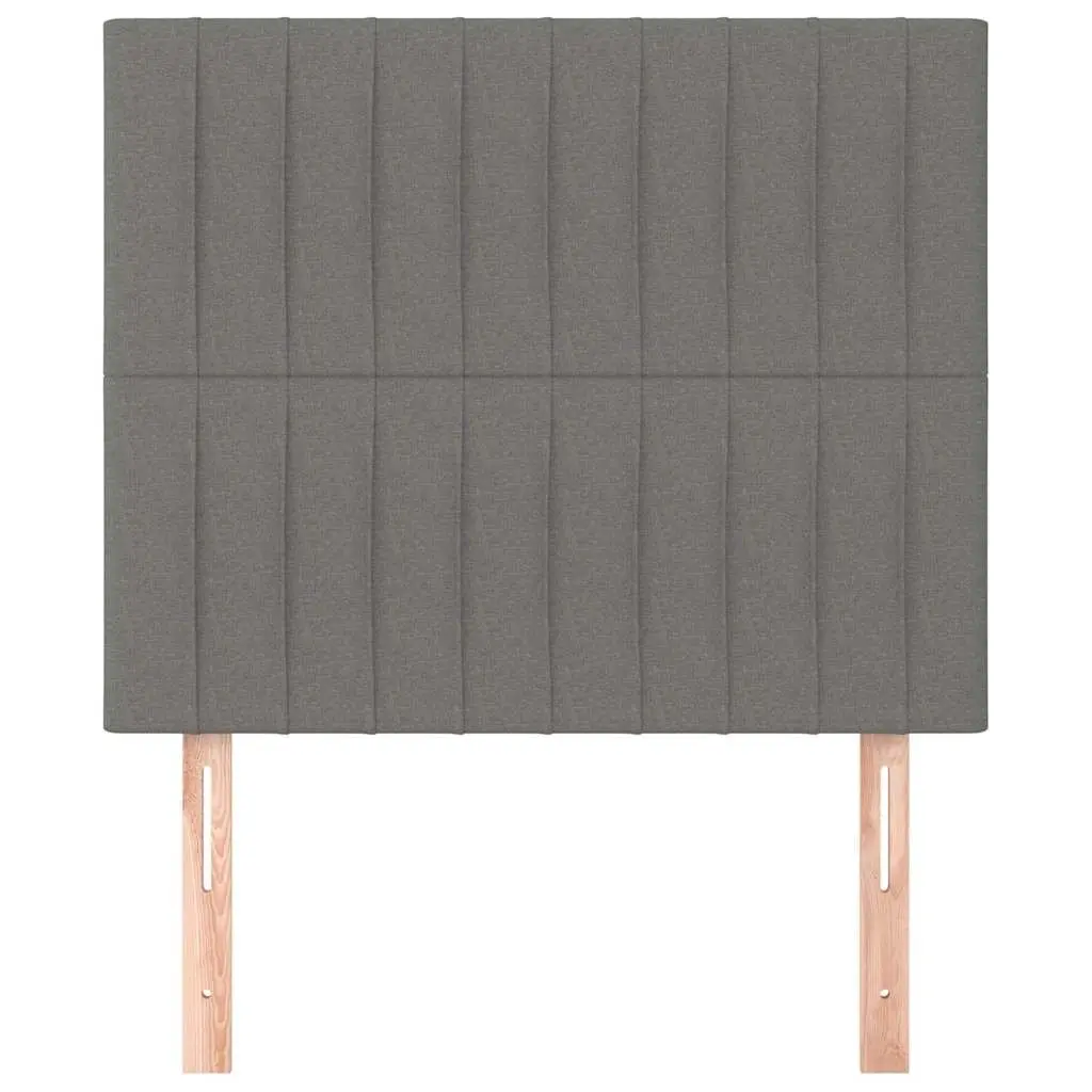 Fabric Headboard Adjustable Height Bed Back Support Dark Grey