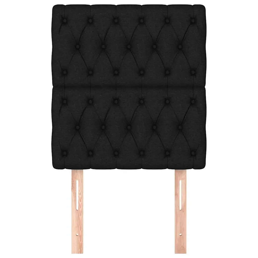 Fabric Headboard Adjustable Height Black 80x7x118128 cm Bed Head Bedroom