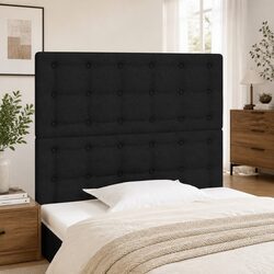 Reliable and Affordable Black Fabric Headboard