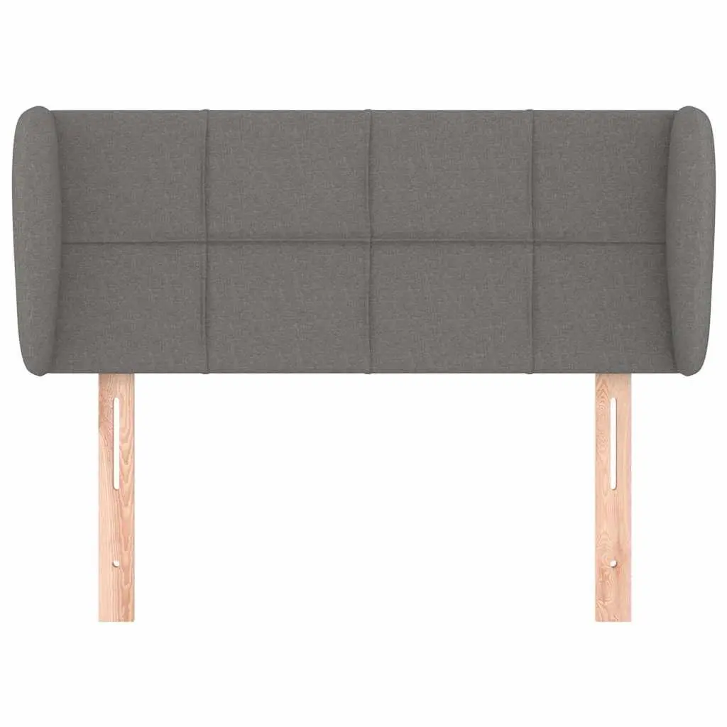 Grey Fabric Headboard Adjustable Height Wooden Legs Bedroom Furniture with Ears
