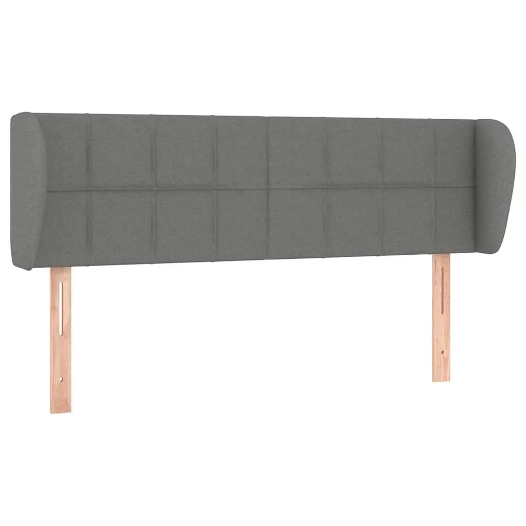 Headboard with Ears 147 cm Grey Fabric Bed Head Bedroom Furniture Adjustable