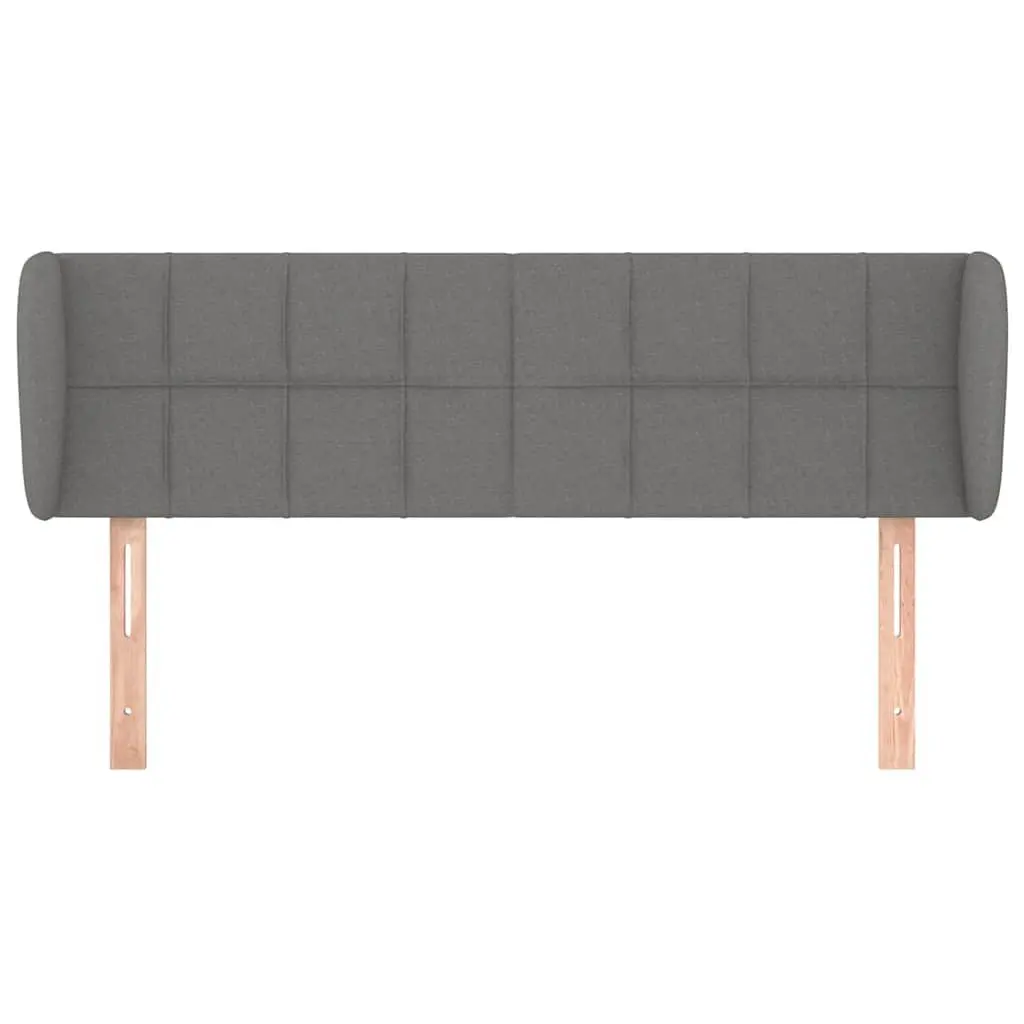 Headboard with Ears 147 cm Grey Fabric Bed Head Bedroom Furniture Adjustable
