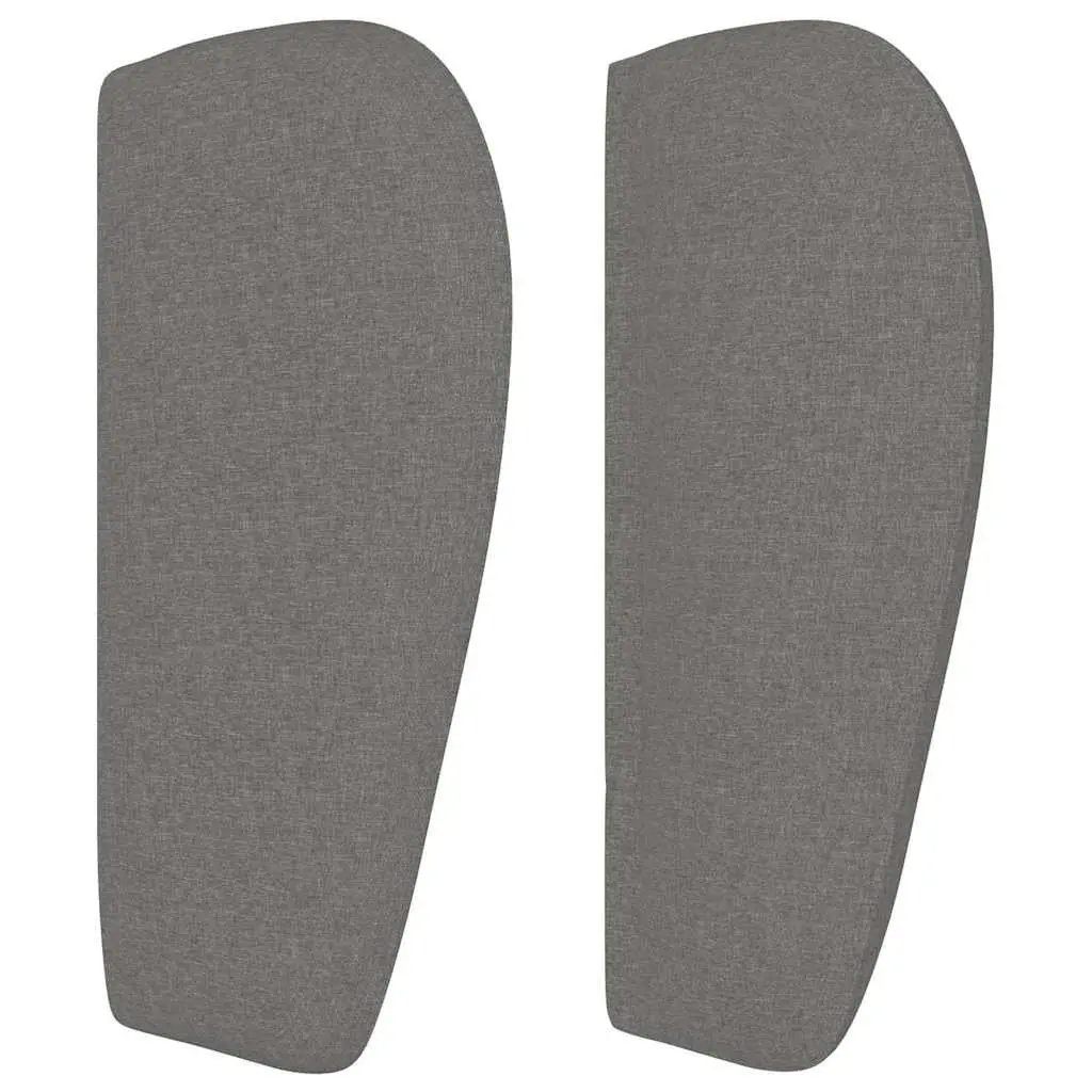 Headboard with Ears Grey 103cm Fabric Bed Head Bedroom Furniture Adjustable