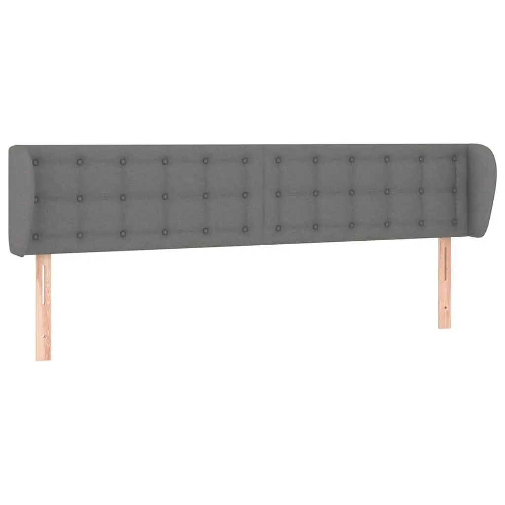Grey Fabric Headboard with Ears for Comfort