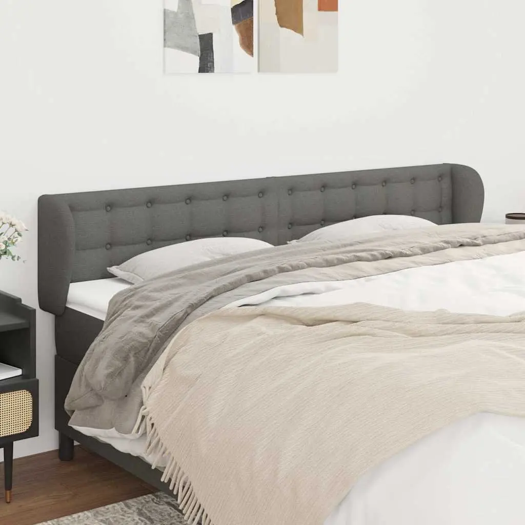 Grey Headboard with Ears for Comfort