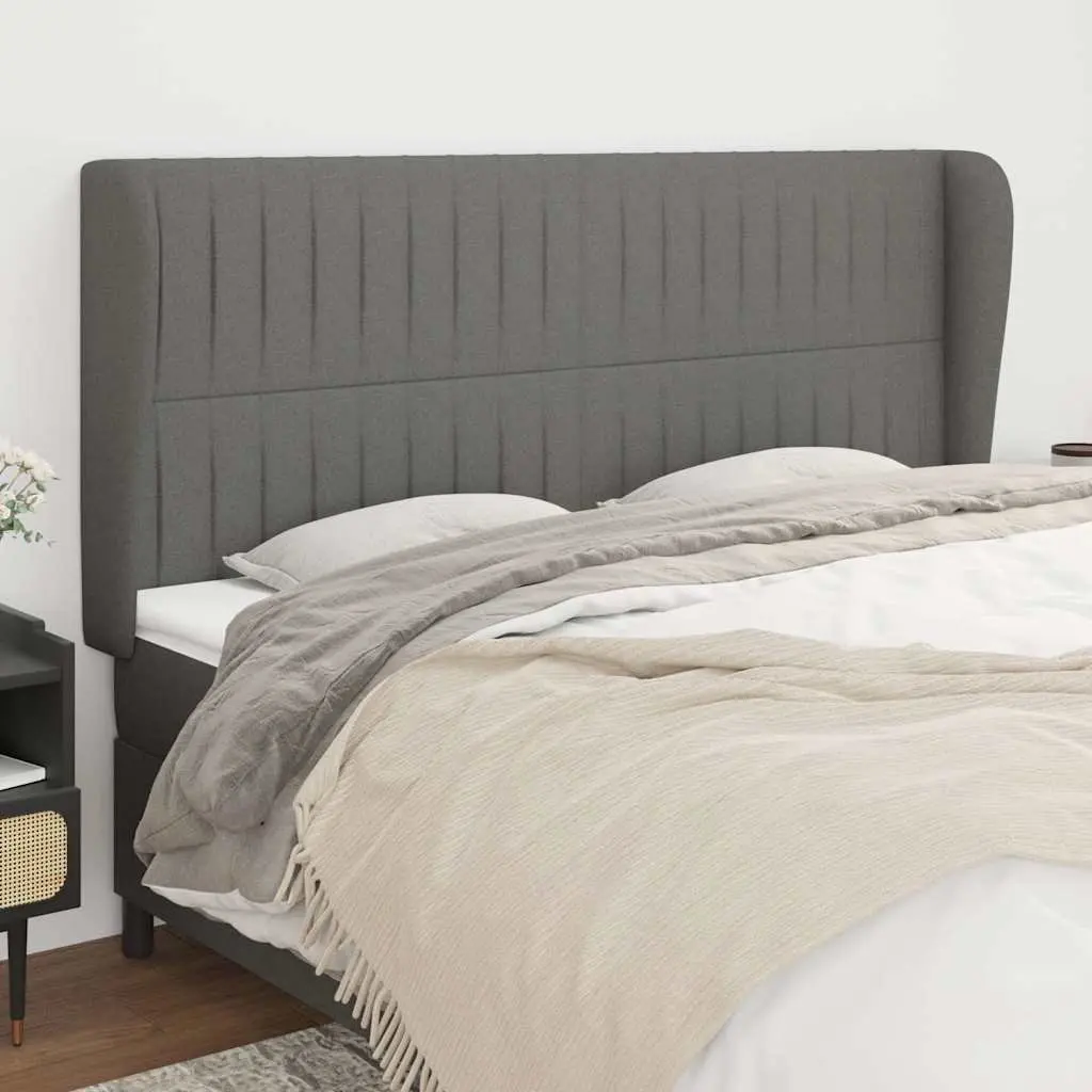 Dark Grey Fabric Headboard