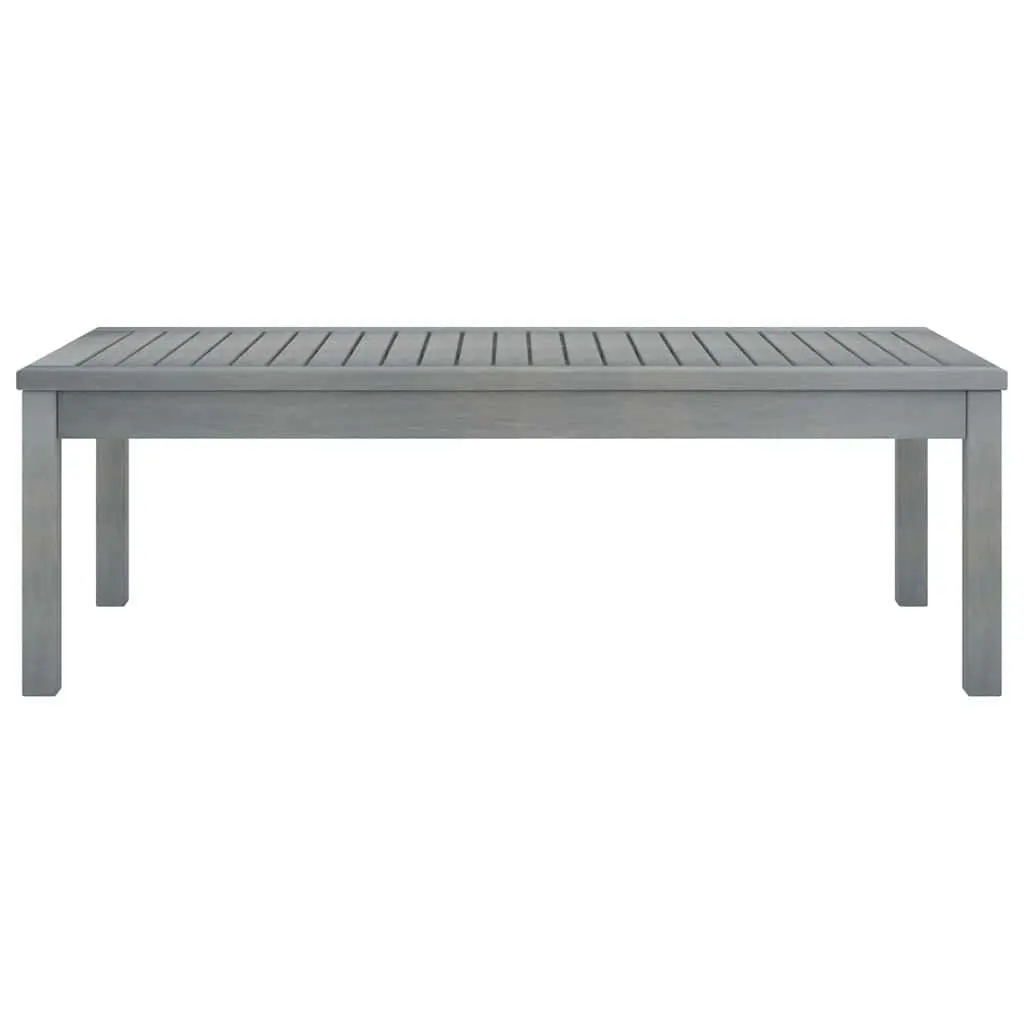 Garden Lounge Set Outdoor Furniture 4 Piece Acacia Wood Grey