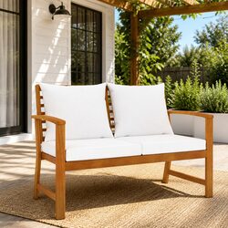 Comfortable and Practical 120cm Wooden Garden Bench