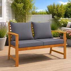 Warm and Reliable 120cm Acacia Wood Garden Bench