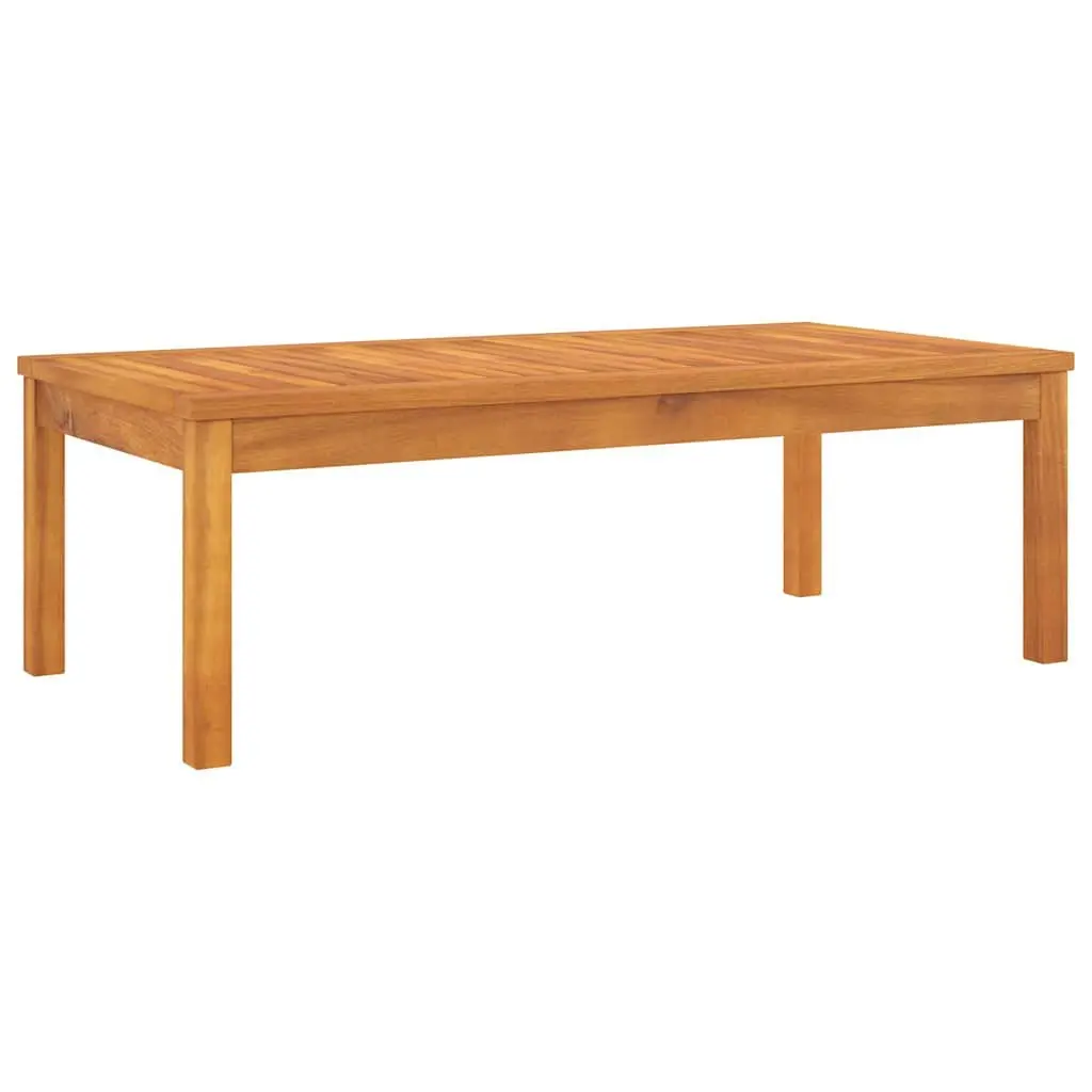 Outdoor Coffee Table Slatted Top 100x50x33 cm Brown