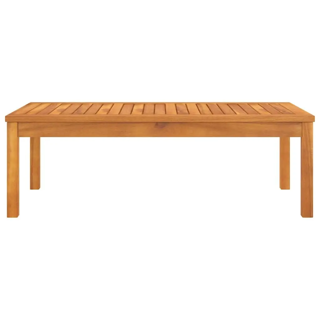 Outdoor Coffee Table Slatted Top 100x50x33 cm Brown
