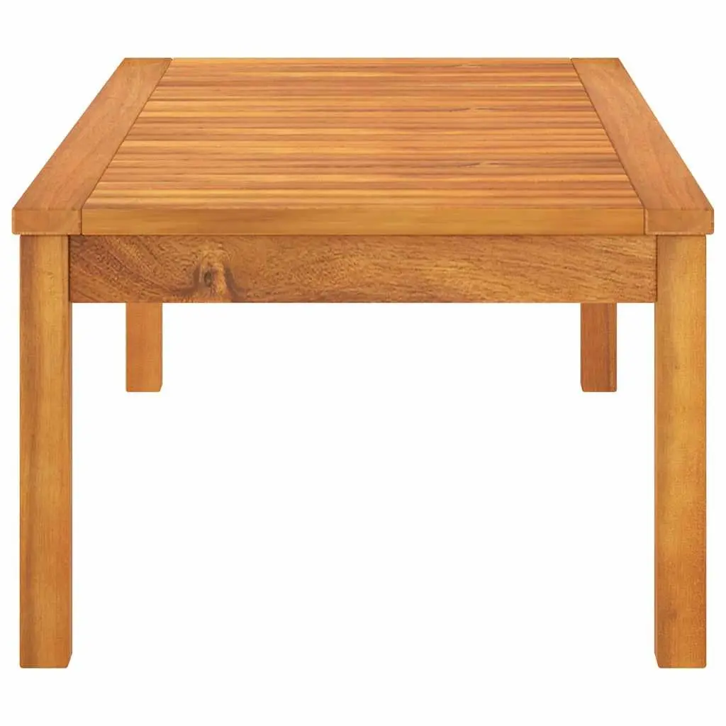 Outdoor Coffee Table Slatted Top 100x50x33 cm Brown