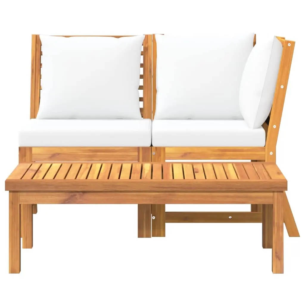 Outdoor Sectional Sofa Set Garden Lounge 3 Piece Brown