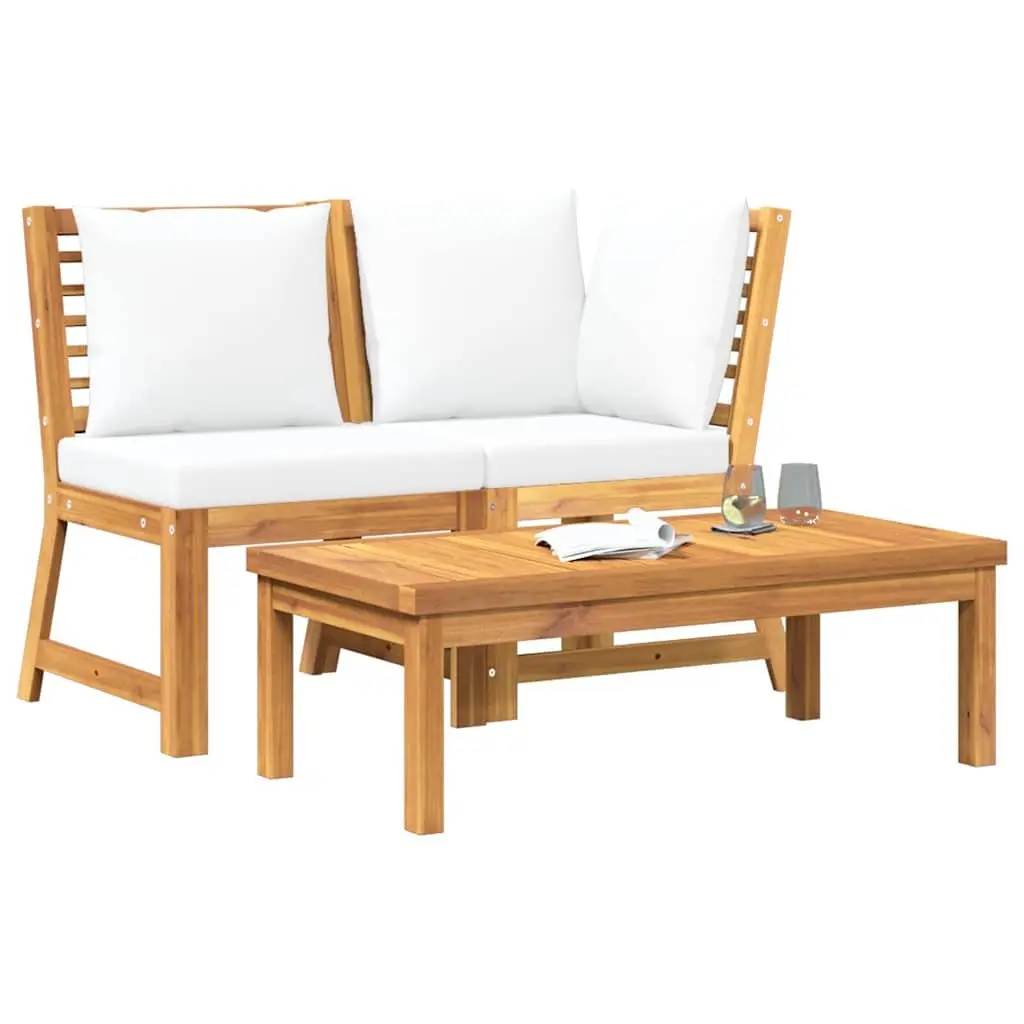 Outdoor Sectional Sofa Set Garden Lounge 3 Piece Brown