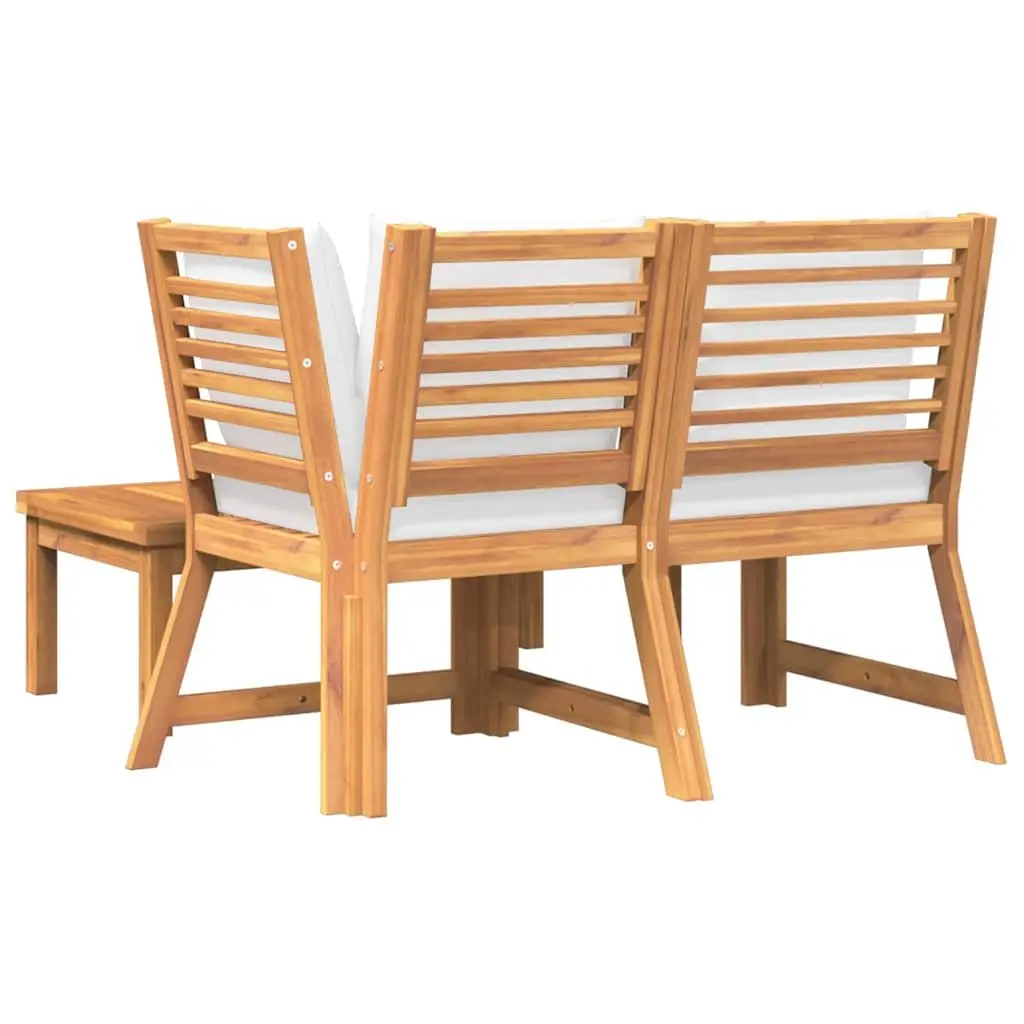 Outdoor Sectional Sofa Set Garden Lounge 3 Piece Brown