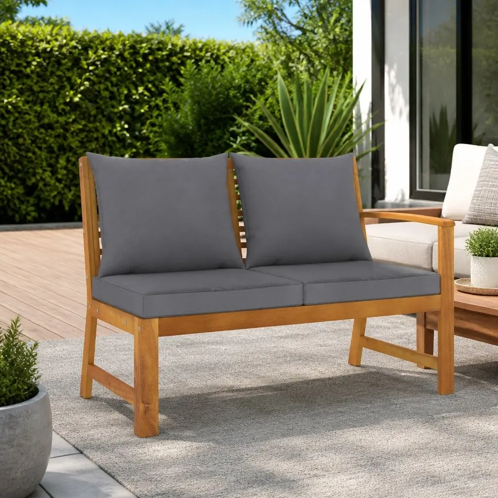 Garden Bench with Cushions for Comfort