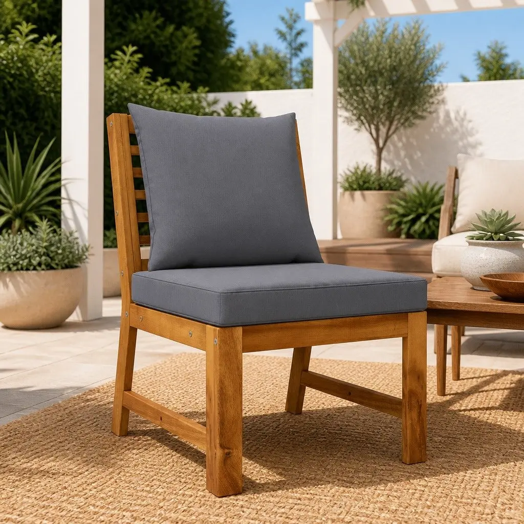Solid Wood Outdoor Sectional Sofa
