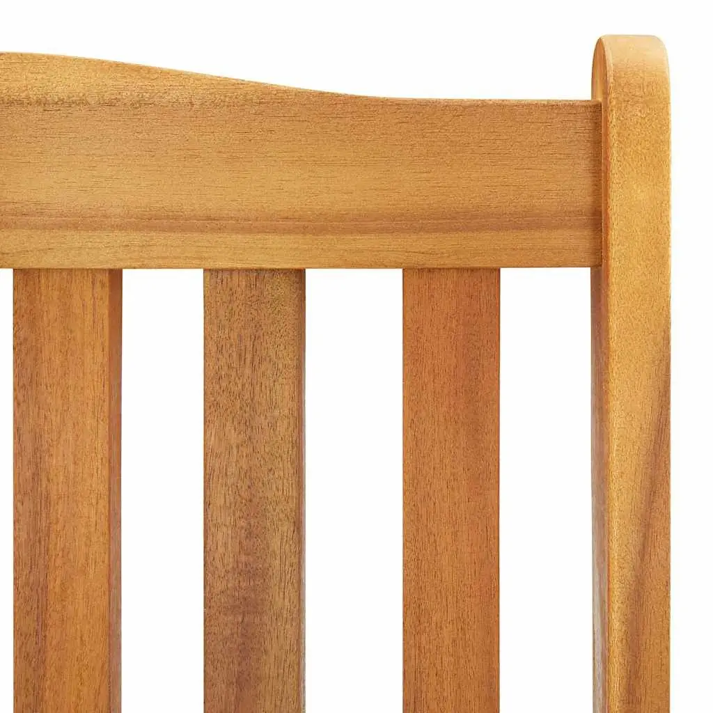 Rocking Chair High Back Solid Wood Outdoor Indoor Brown