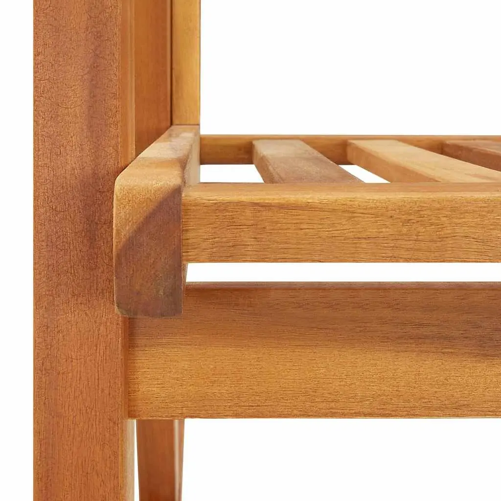 Rocking Chair High Back Solid Wood Outdoor Indoor Brown