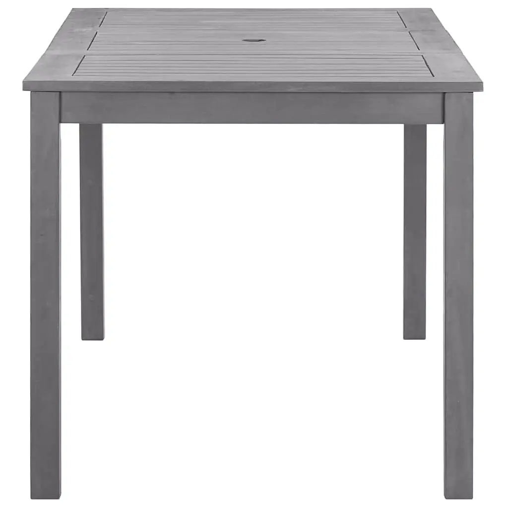 Garden Dining Table Solid Acacia Wood Outdoor Furniture 140x80x74cm Grey Wash