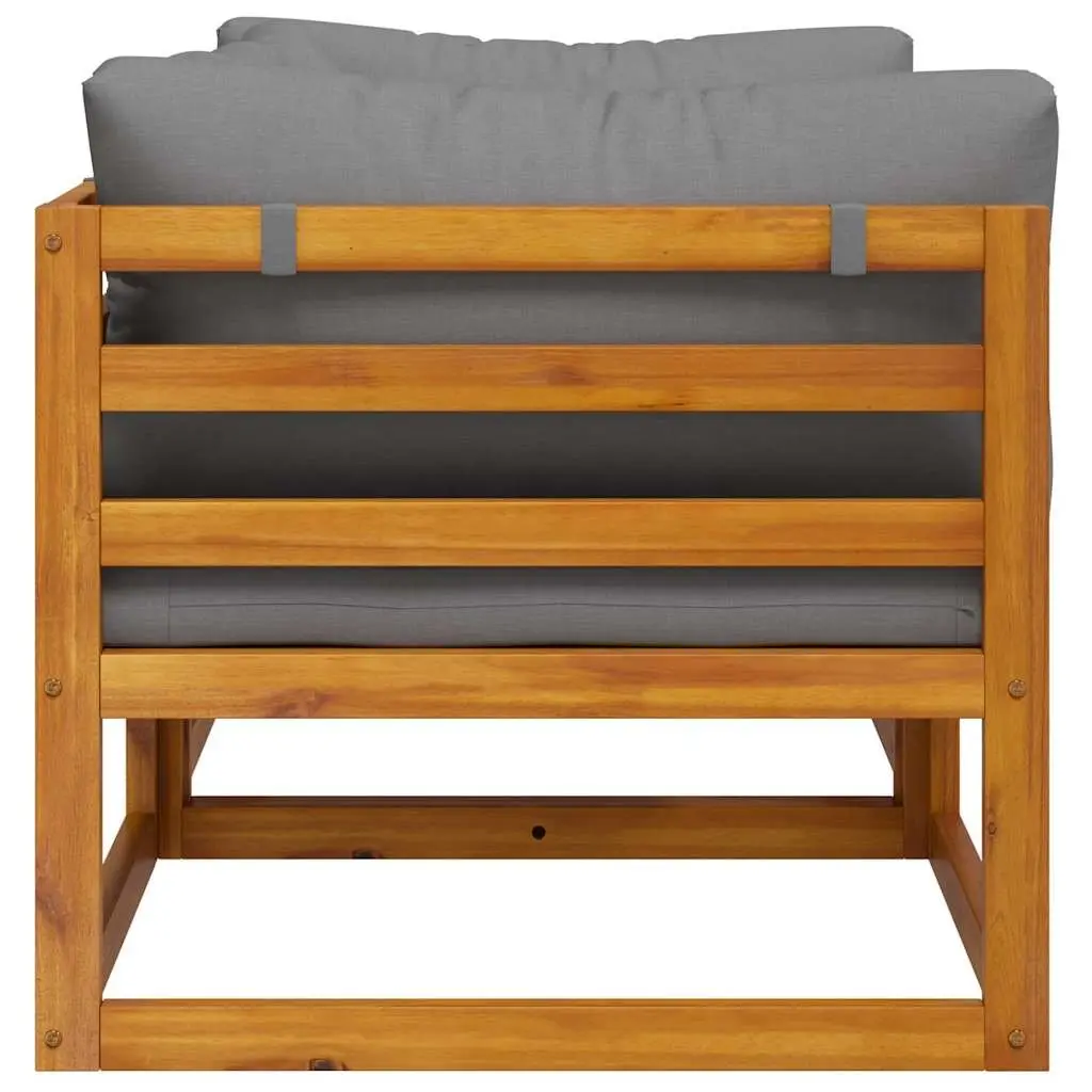 Outdoor Sectional Sofa Corner Lounge Set 2pc Garden Seating Grey