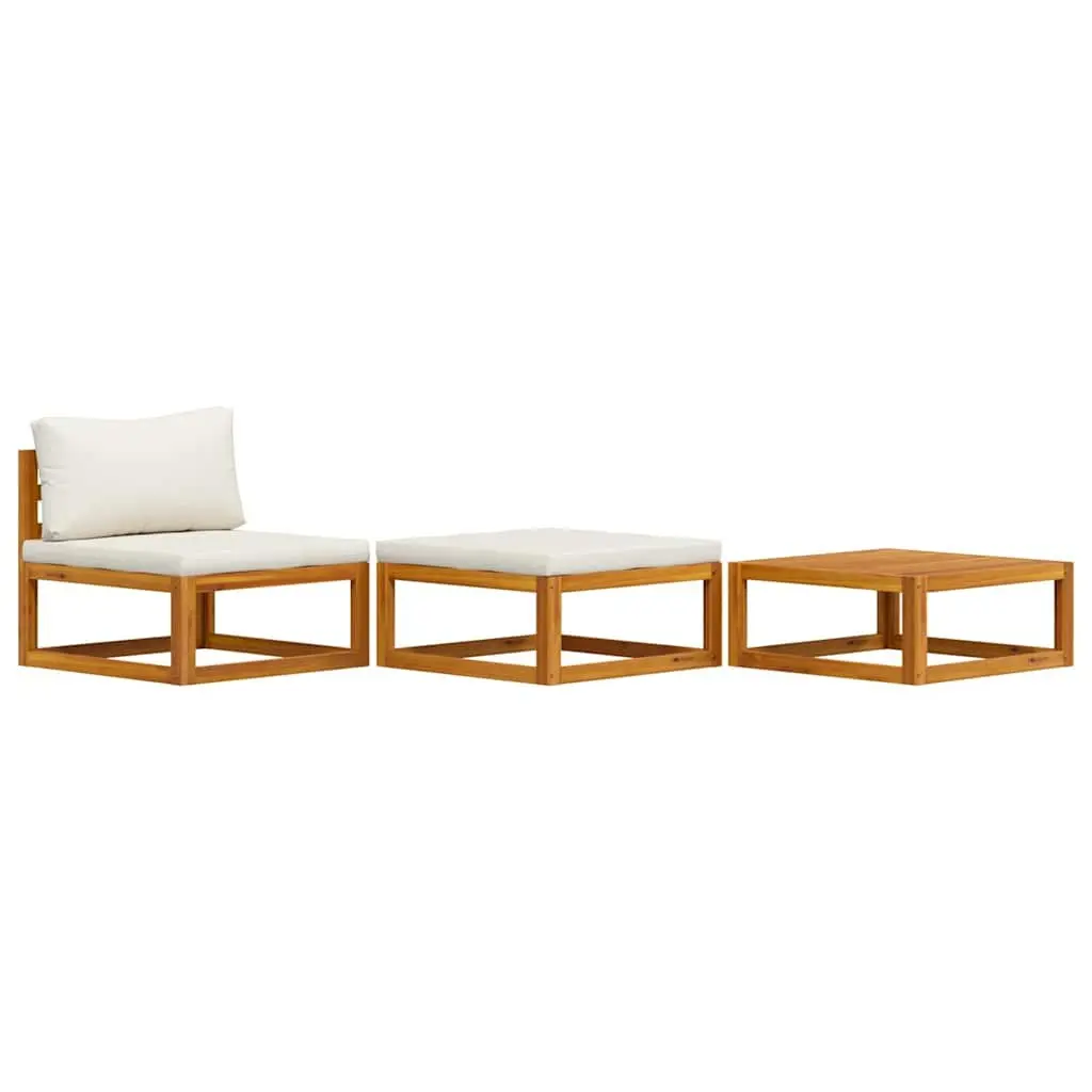 3-Piece Outdoor Lounge Set with Coffee Table