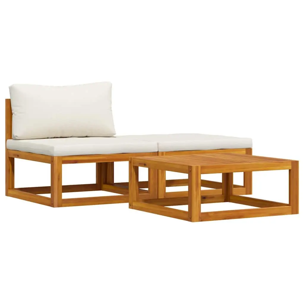 3-Piece Outdoor Lounge Set with Coffee Table