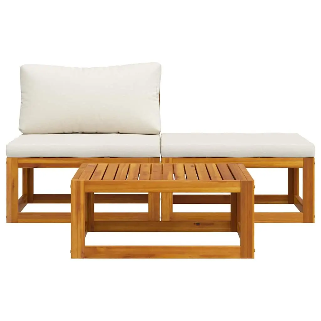 3-Piece Outdoor Lounge Set with Coffee Table