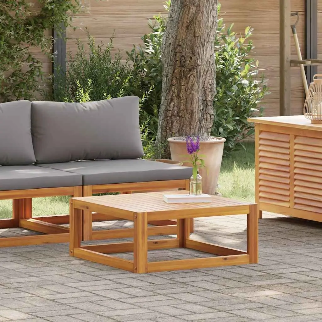 Outdoor Sectional Sofa Set 2 Piece Garden Seating Solid Wood Grey