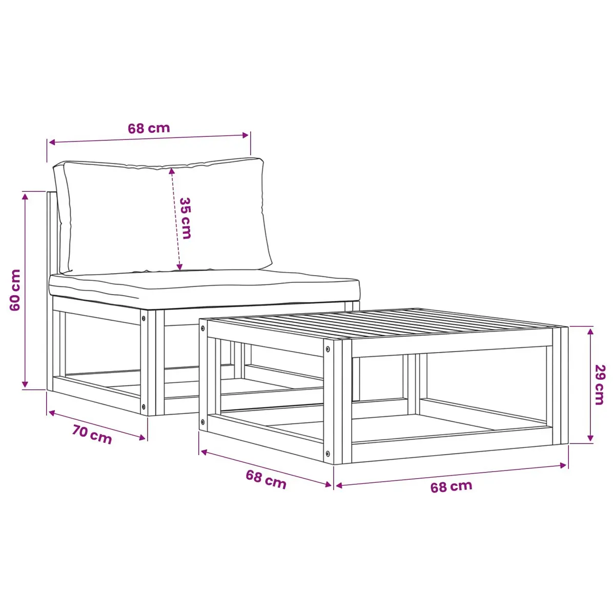 Outdoor Sectional Sofa Set