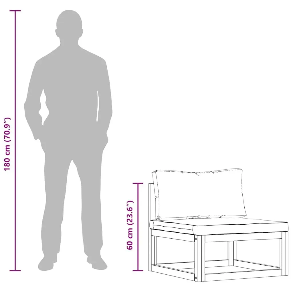 Outdoor Middle Sofa for Relaxation