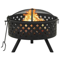 Functional 68cm Fire Pit: Warmth and Comfort