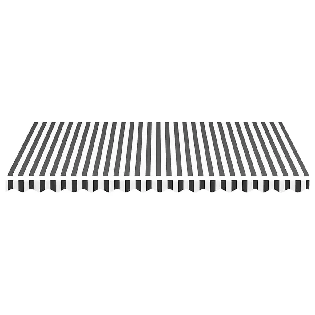 Awning Replacement Fabric 4x3m Anthracite White Patio Sunshade Garden Canopy Top