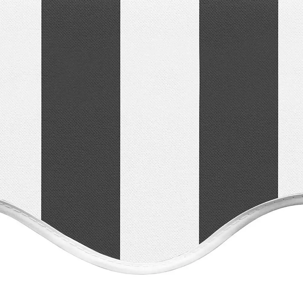 Awning Replacement Fabric 5x3m Polyester Anthracite White Sunshade