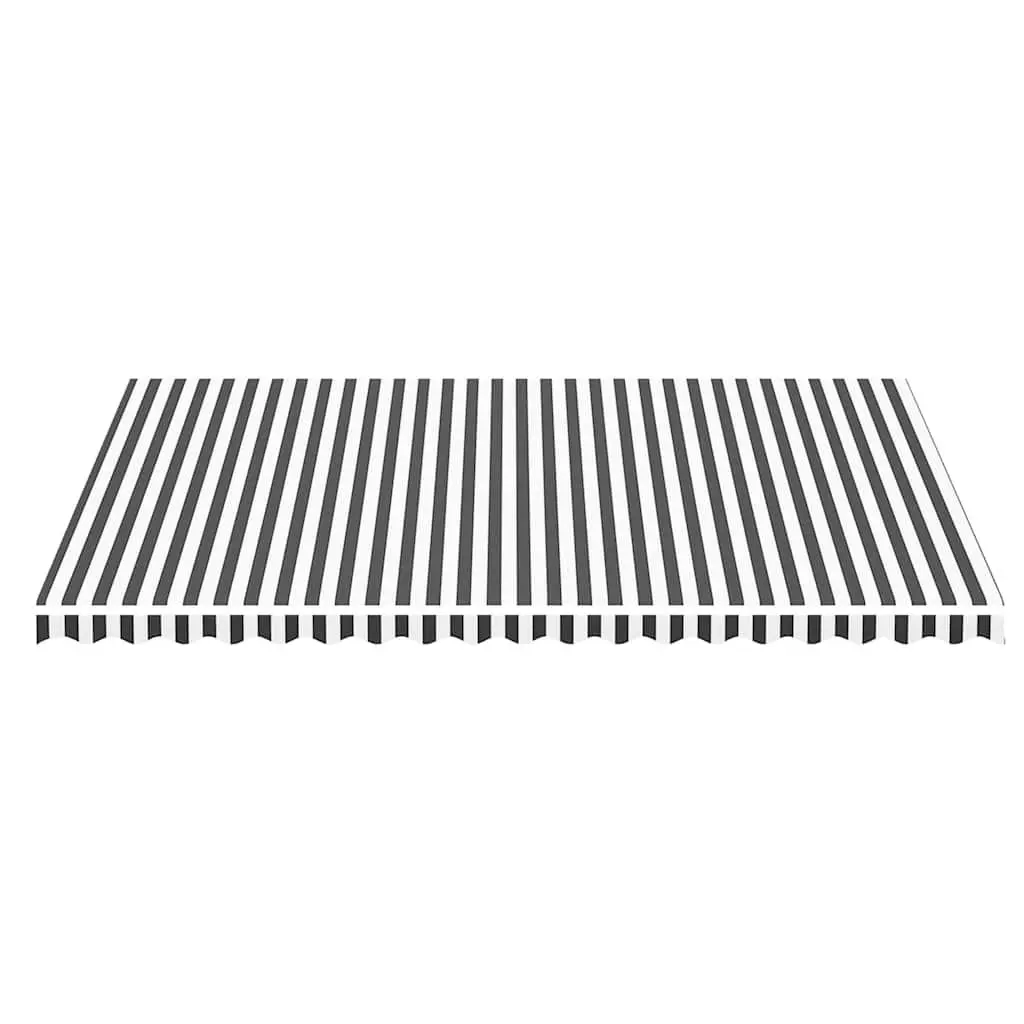 Awning Replacement Fabric Sunshade 5x3.5m Anthracite White