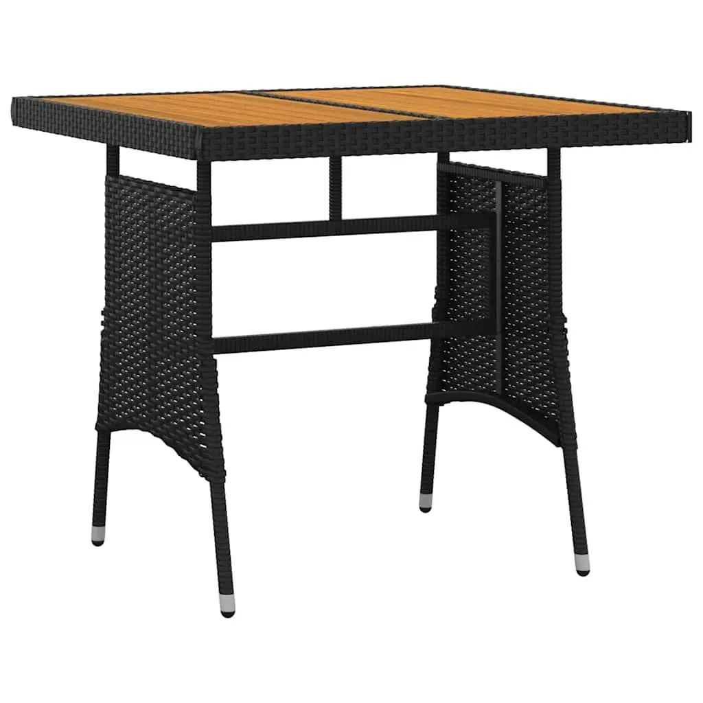 Black 3 Piece Dining Set for Outdoor Use