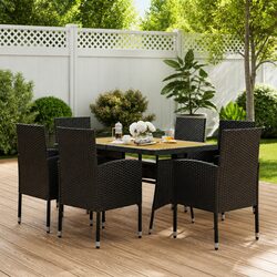 Quality 7 Piece Outdoor Dining Set with Cushions