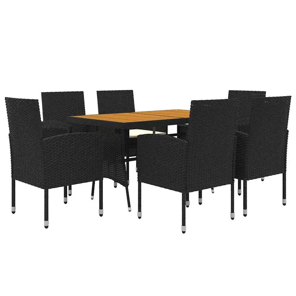 7 Piece Outdoor Dining Set with Cushions