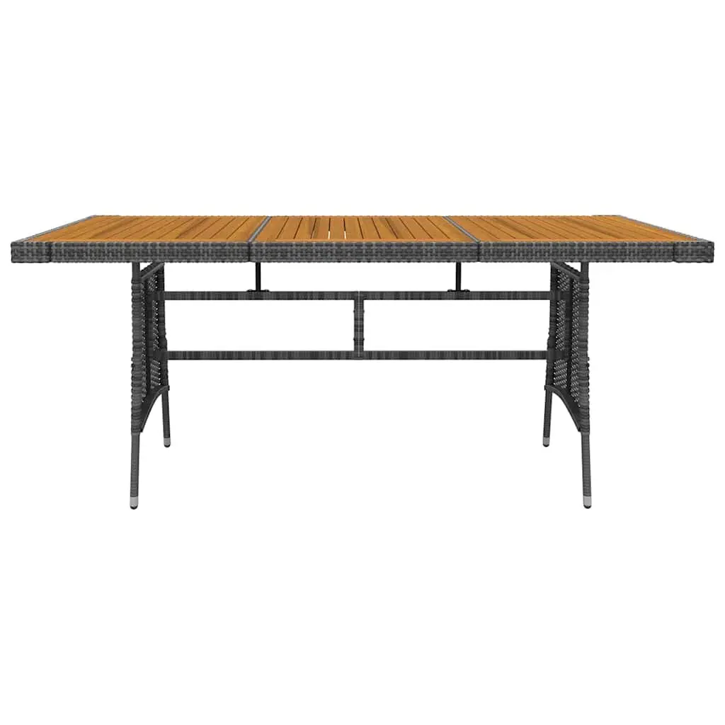 Outdoor Dining Set 9 Piece Grey Patio Garden Furniture Table Chairs