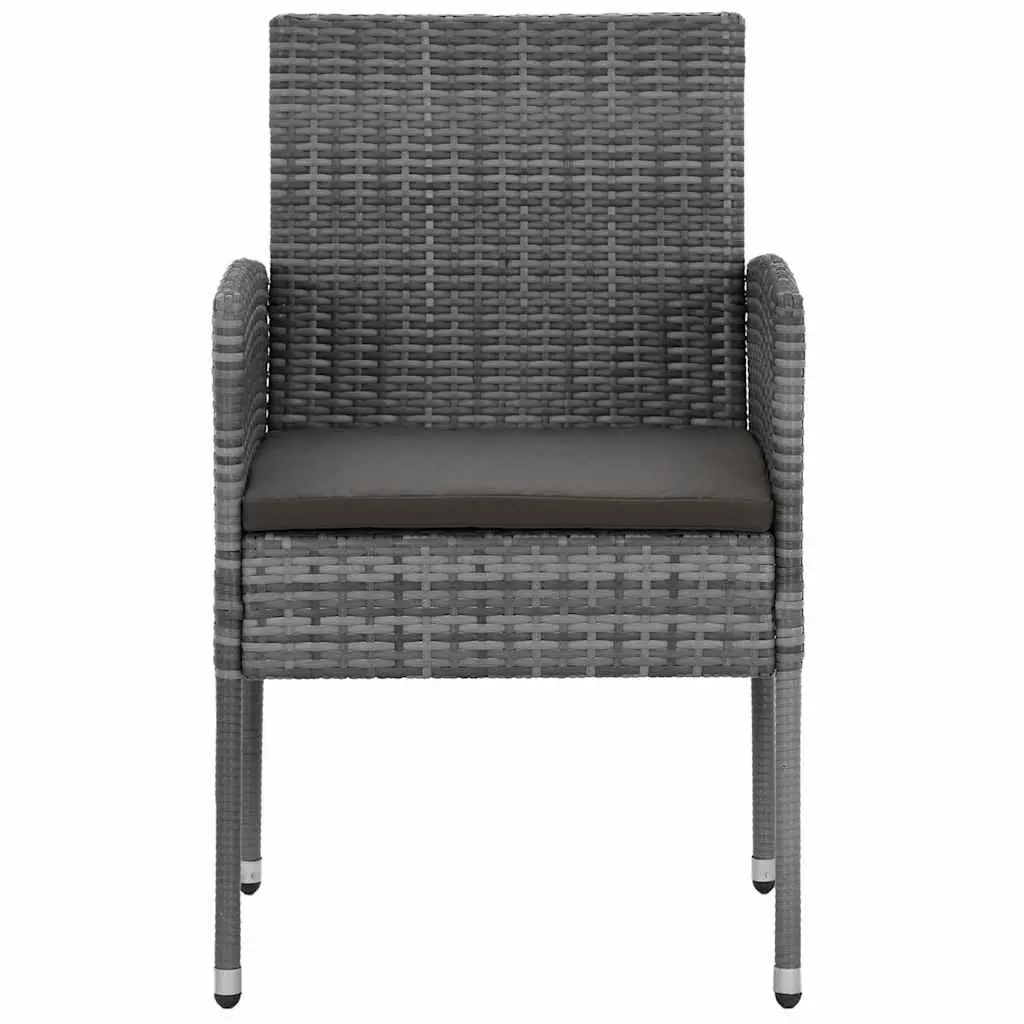 Outdoor Dining Set 9 Piece Patio Garden Furniture Table Chairs Rattan Grey