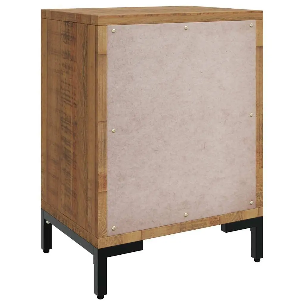 Bedside Cabinet 40x30x55cm Solid Pine Wood Nightstand Drawers Storage Brown