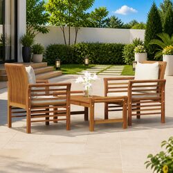 3 Piece Garden Lounge Set: Comfort Meets Value