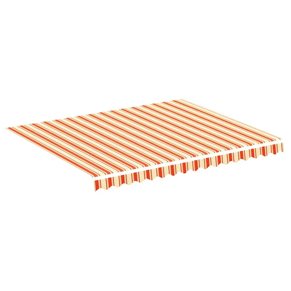 Awning Replacement Fabric Yellow Orange 3x2.5m Outdoor Patio Garden Sunshade Top